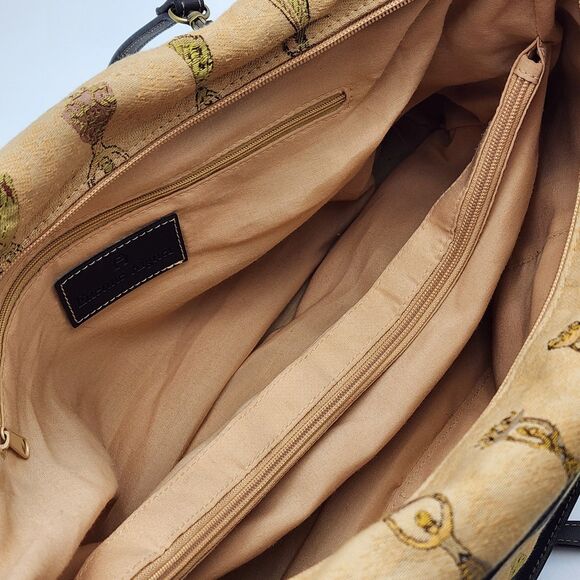 Etienne Aigner Vintage Native Natural Tribal Women Print Satchel Shoulder Bag - Picture 7 of 11